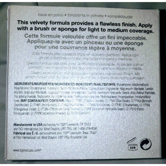 2 NEW TIGI for Women Powder Foundation, Entice, Light to Medium 0.37 oz - Picture 4 of 6